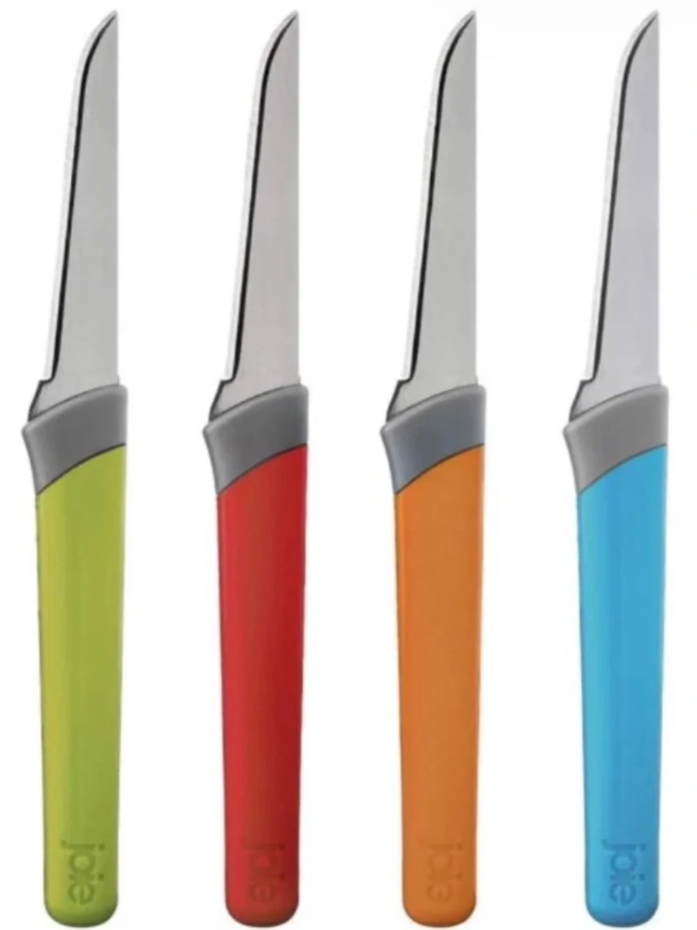 Joie Garnishing Knife Set with Red, Green, Orange & Blue Handles